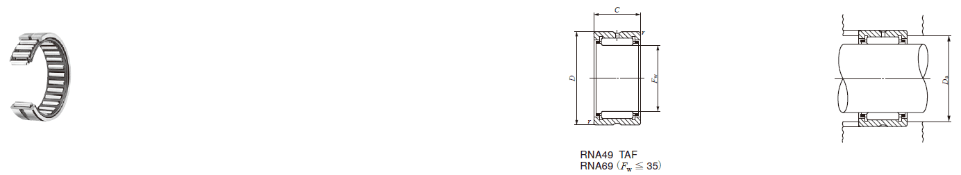 IKO TAF 101712,TAF 101716 MACHINED TYPE NEEDLE ROLLER BEARINGS IKO TAF 101712,TAF 101716 MACHINED TYPE NEEDLE ROLLER BEARINGS