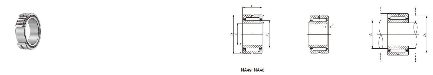 IKO NA 4940,NA 4840 MACHINED TYPE NEEDLE ROLLER BEARINGS