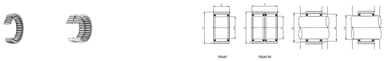 IKO RNAF 102012,RNAF 122212 NEEDLE ROLLER BEARINGS WITH SEPARABLE CAGE IKO RNAF 102012,RNAF 122212 NEEDLE ROLLER BEARINGS WITH SEPARABLE CAGE