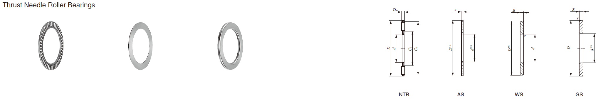 IKO NTB 100135,AS 100135 THRUST BEARINGS