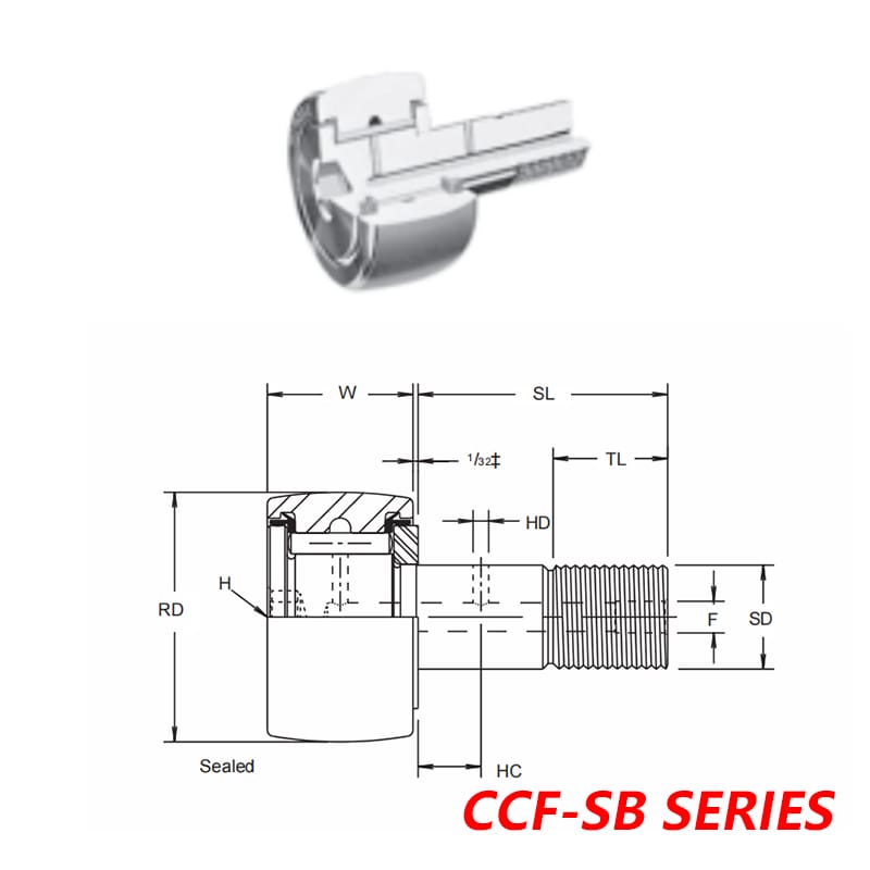 CAMAROL® Cam Follwoers Bearings CCF-SB SERIES